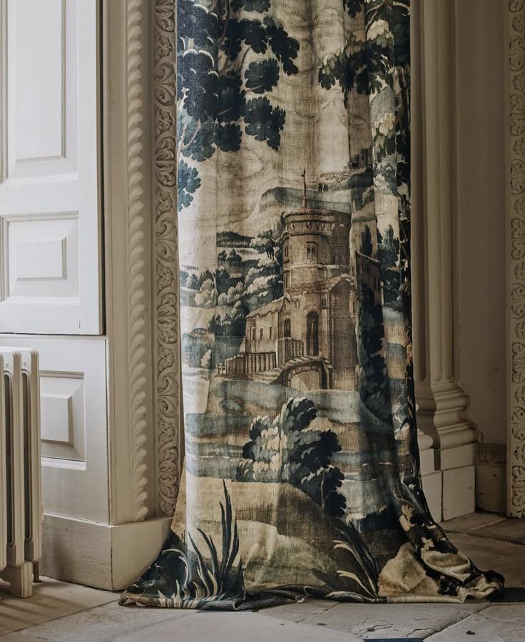 Watercolor Patterned Curtains